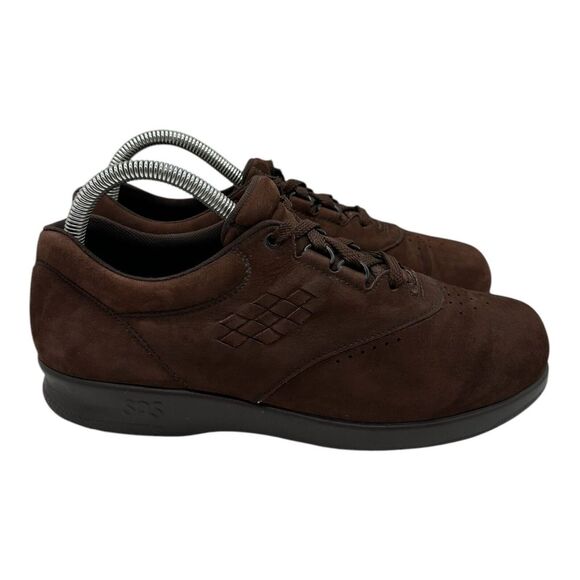 SAS Free Time Shoes Womens 7.5 M Brown Suede TriPad Comfort Sneakers Made In USA - Picture 1 of 10